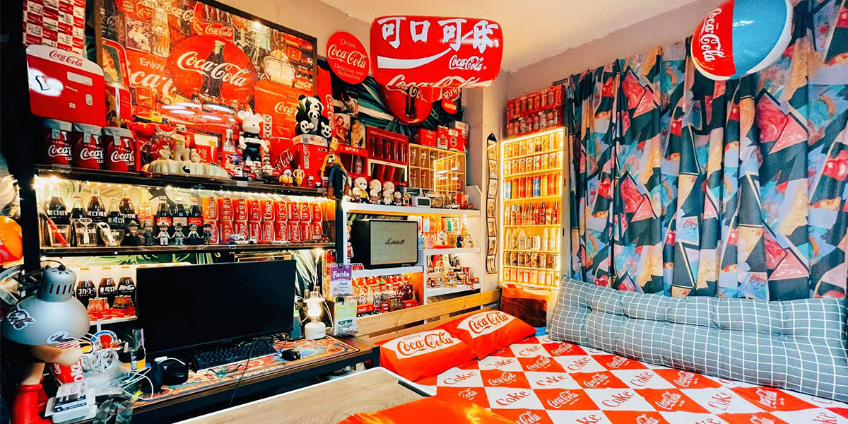 可口可乐铝瓶收藏展示